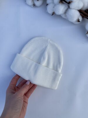 Шапочка біні беж проста