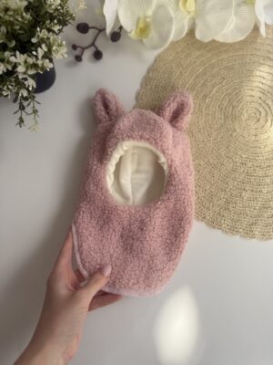 шапочка шолом теді лисичка рожева