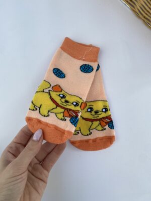 12-14 см носочки з кицею оранжеві мазрові