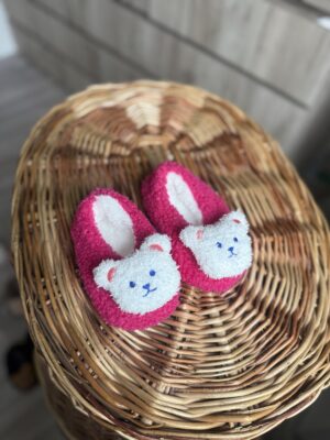 Топики Тедді низенькі малинові з ведмедиком