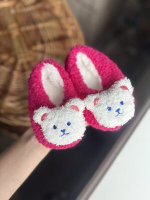 Топики Тедді низенькі малинові з ведмедиком