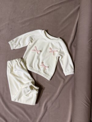 Костюм оксамит на хутрі з бантиками