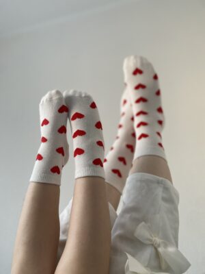 Носочки з сердечками дорослі 40/44