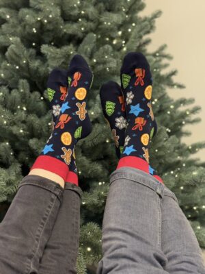 Набір новорічних носочків прянички 36/39+40/44