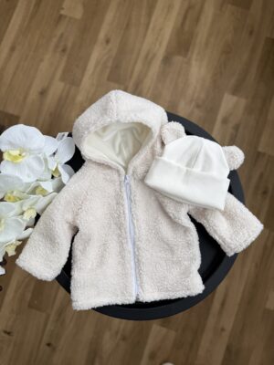 (Копія)Демісезонна курточка Тедді молочна