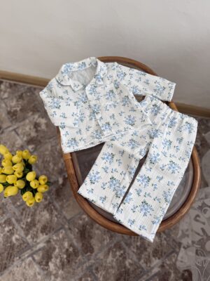 Костюм-піжамка волошки з мусліну