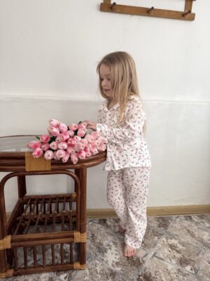 Костюм-піжамка тюльпани з мусліну