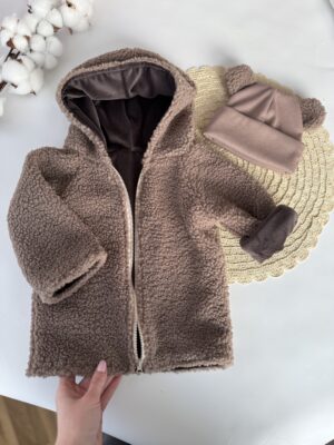 Демісезонна курточка Тедді мокко