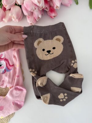 Демі колготки з ведмедиком (малюнком на попі)