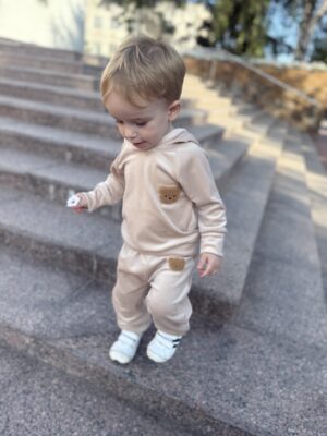 Костюм ведмедик оксамитовий (велюровий) беж