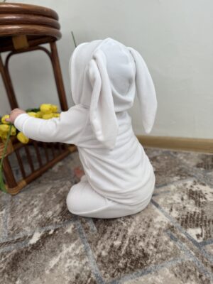 Костюм зайчик оксамитовий (велюровий) білий