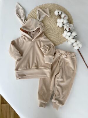 Костюм зайчик оксамитовий (велюровий) беж