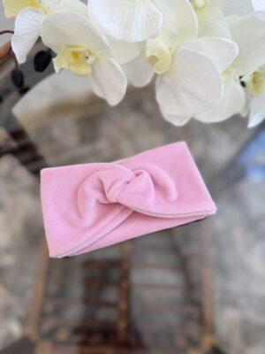 Оксамитова поязочка рожевий переплет