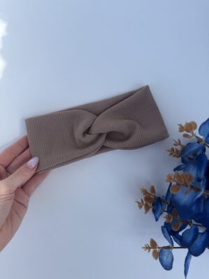 Повязочка рубчик переплет мокко