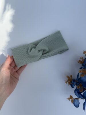 Повязочка рубчик переплет фісташка