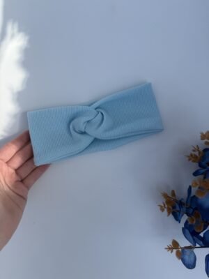 Повязочка рубчик переплет блакитна