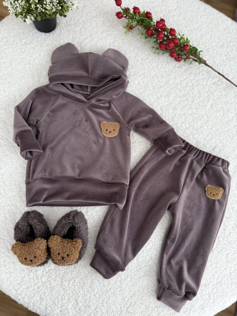 Костюм ведмедик оксамитовий (велюровий) мокко